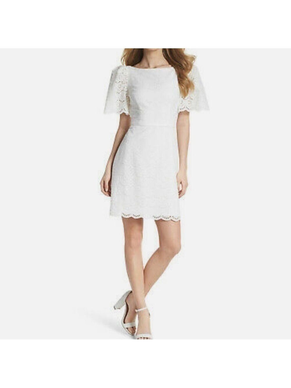 𝅺eyelet white dress